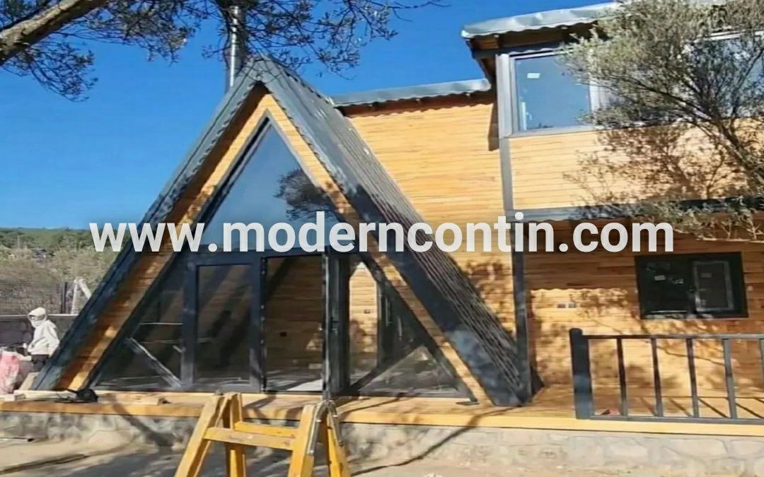 کانکس ویلایی چوبی دوبلکس 88 متری مازندران